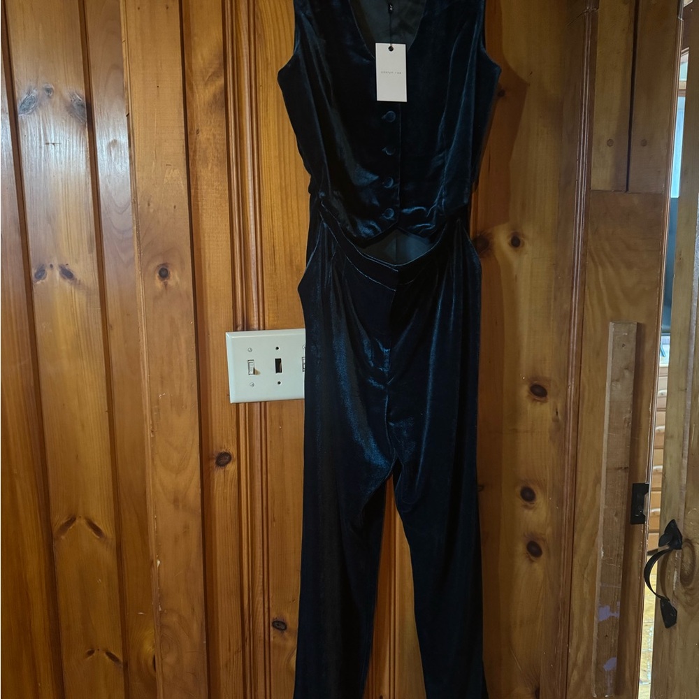 Adelyn Rae Green Jumpsuit - Picture 3 of 7